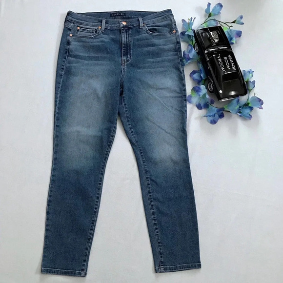 Level 99 NWOT High Waist Skinny Jeans Women 14/32 - Picture 2 of 9